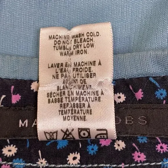 Marc Jacobs Military Style Cotton Blazer Womens Size 4 Light Teal Ribbon Detail - Picture 15 of 15